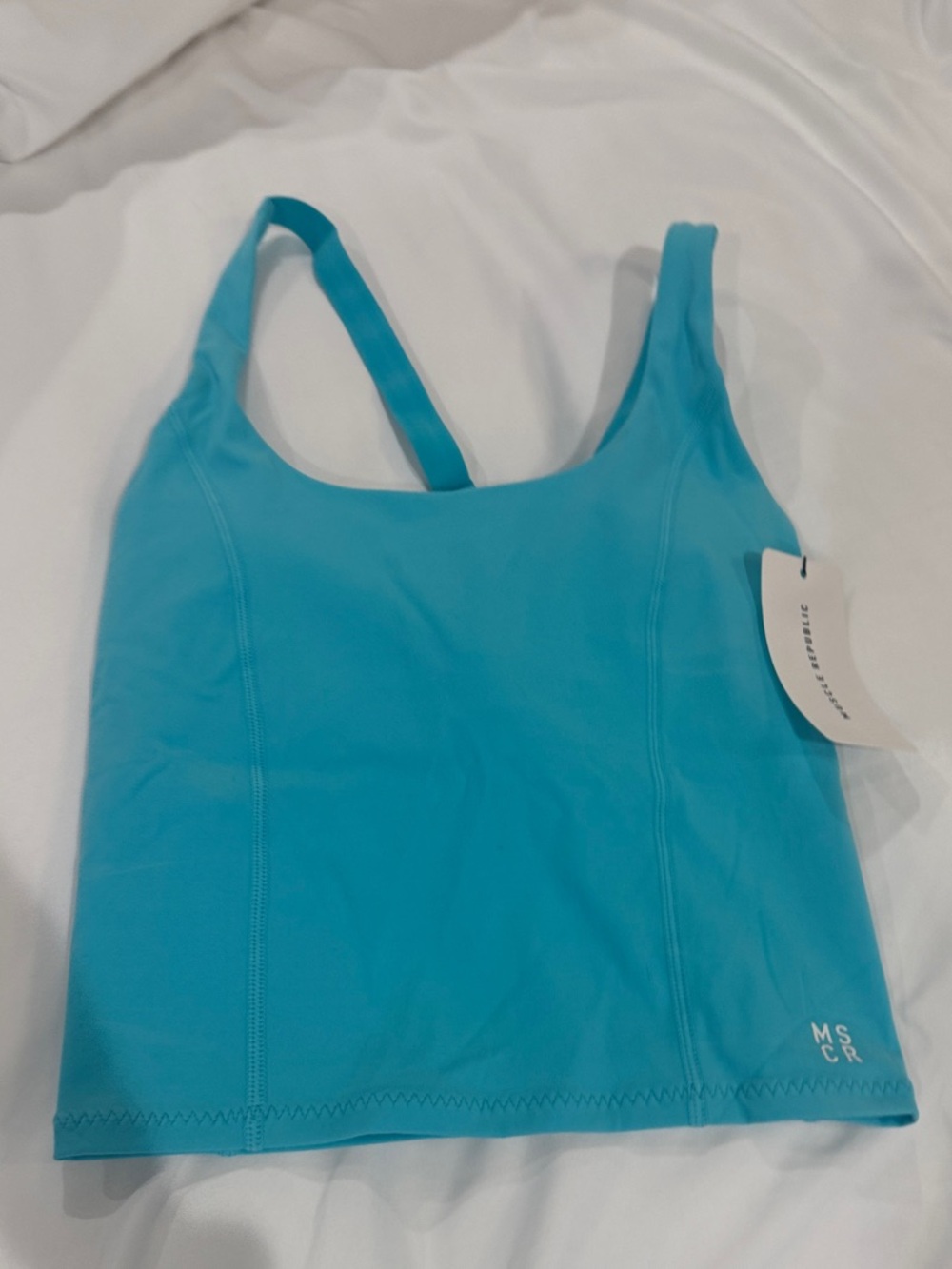 Capri Blue Workout Crop Top